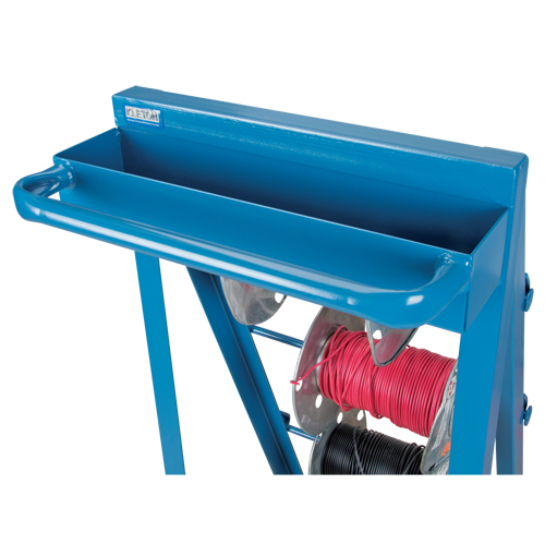 Chariot portatif pour mat&eacute;riaux bobin&eacute;s, Acier, 4 Montants, 24-1/2" la x 49" h x 23" p, Capacit&eacute; de 400 lb M & M Nord Ouest Inc