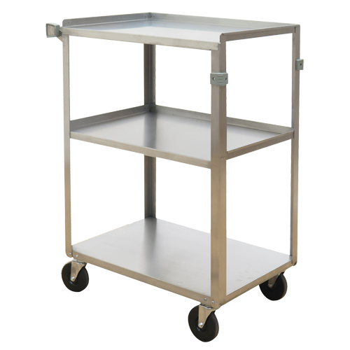 Shelf Carts, 3 Tiers, 15-3/4" W x 32" H x 24" D, 500 lbs. Capacity M & M Nord Ouest Inc