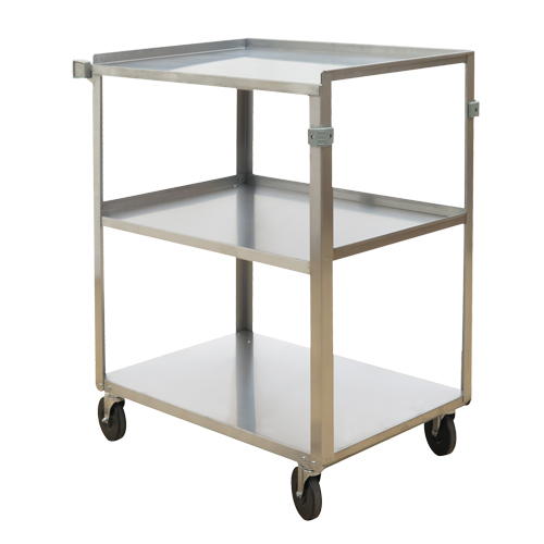 Shelf Carts, 3 Tiers, 18" W x 32" H x 27-3/8" D, 500 lbs. Capacity M & M Nord Ouest Inc