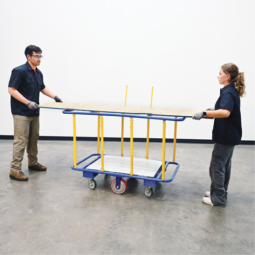 Horizontal Panel Cart, 63-7/16" x 28-1/2" x 40-15/16", 2000 lbs. Capacity M & M Nord Ouest Inc