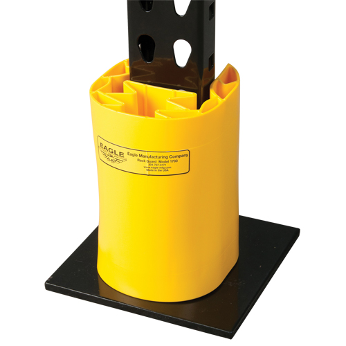Butoir en poly pour rayonnage, 5" la x 6" lo x 8" h, Jaune M & M Nord Ouest Inc