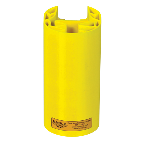 Polyethylene Rack Guard, 5" W x 6" L x 8" H, Yellow M & M Nord Ouest Inc
