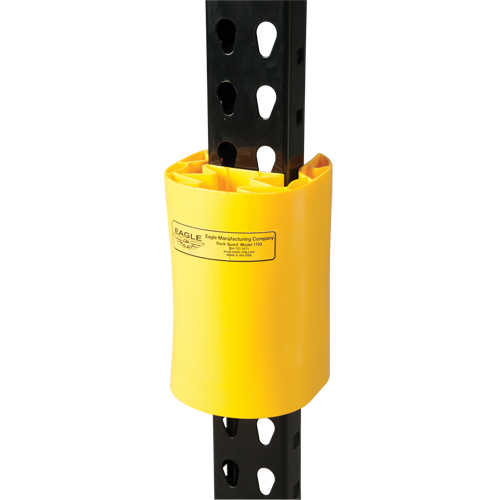 Polyethylene Rack Guard, 5" W x 6" L x 8" H, Yellow M & M Nord Ouest Inc