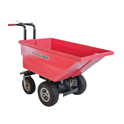 Chariot &agrave; bascule motoris&eacute;, Capacit&eacute; 6 cu.ft., 40" h x 25" la x 56" p M & M Nord Ouest Inc