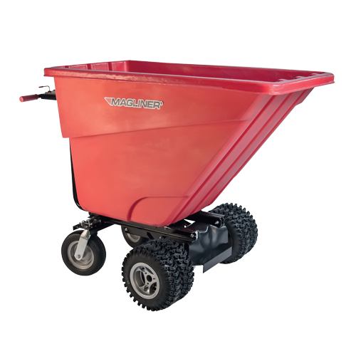 Chariot &agrave; bascule motoris&eacute;, Capacit&eacute; 13.5 cu.ft., 45" h x 33-1/2" la x 68" p M & M Nord Ouest Inc