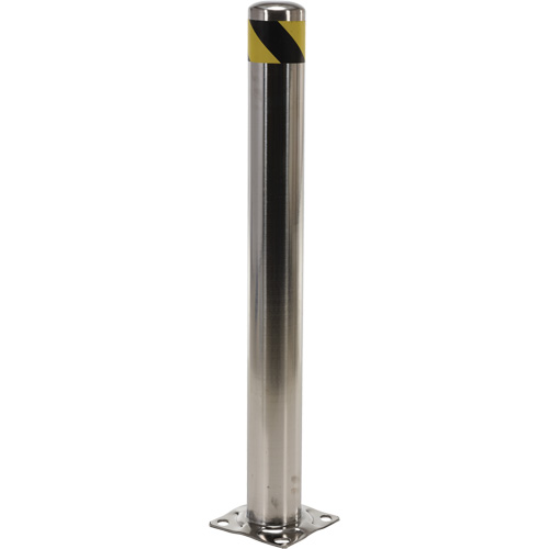Butoir de s&eacute;curit&eacute;, Acier inoxydable, 42" h x 8" la, Argent M & M Nord Ouest Inc