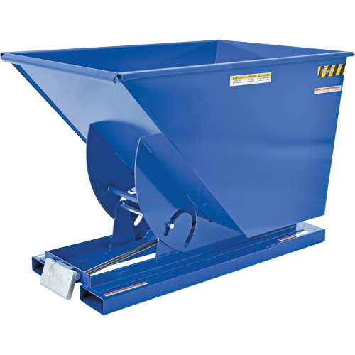 Conteneur autobasculeur, Acier, 1 vg³, Bleu M & M Nord Ouest Inc
