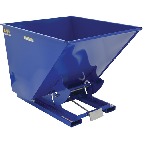 Conteneur autobasculeur, Acier, 2 vg³, Bleu M & M Nord Ouest Inc