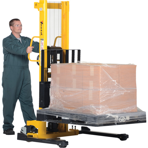 Gerbeur hydraulique manuel, Fonctionnement Pompe manuelle, Capacit&eacute; 2000 lb, Lev&eacute;e max 35" M & M Nord Ouest Inc