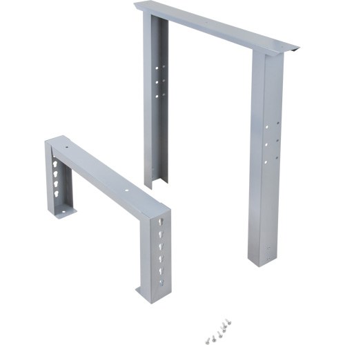 Pattes d'&eacute;tabli pour service industriel, Acier, 24" p x 34" h, Simple M & M Nord Ouest Inc