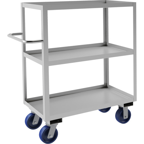 Chariot avec tablettes de calibre industriel, 3 Tiers, 18-1/8" la x 47" h x 42" p, Capacit&eacute; 1200 lb M & M Nord Ouest Inc