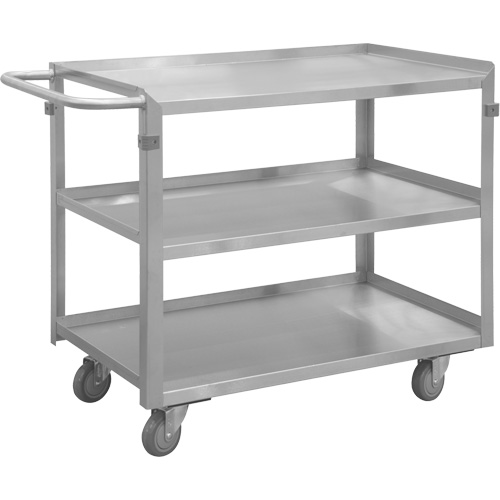 Industrial Grade Shelf Cart, 3 Tiers, 16-3/4" W x 34" H x 36-7/16" D, 600 lbs. Capacity M & M Nord Ouest Inc