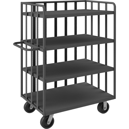 Chariot &agrave; tablettes ouvert portatif, 4 Tiers, 31-1/8" la x 57-1/2" h x 56-1/8" p, Capacit&eacute; 3600 lb M & M Nord Ouest Inc