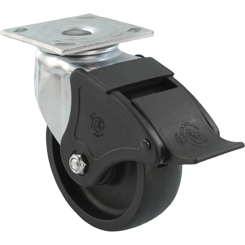 Emaxx RollX Wow Caster, Swivel with Brake, 8" (203.2 mm), Nylon, 1200 lbs. (544.3 kg.) M & M Nord Ouest Inc