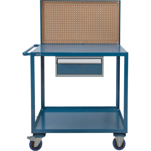 Chariot de service mobile, 2 Tiers, 24" la x 57" h x 40" p, Capacit&eacute; 1200 lb M & M Nord Ouest Inc