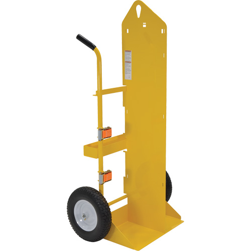 Welding Cylinder Torch Cart, Foam-Filled Wheels, 23-13/16" W x 22-13/16" L Base, 500 lbs. M & M Nord Ouest Inc