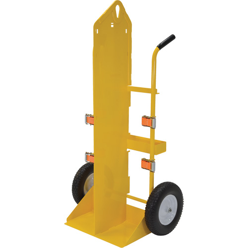 Welding Cylinder Torch Cart, Foam-Filled Wheels, 23-13/16" W x 22-13/16" L Base, 500 lbs. M & M Nord Ouest Inc
