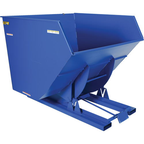 Conteneur autobasculeur, Acier, 4 vg³, Bleu M & M Nord Ouest Inc