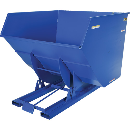 Conteneur autobasculeur, Acier, 4 vg³, Bleu M & M Nord Ouest Inc