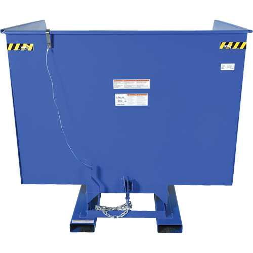 Conteneur autobasculeur, Acier, 4 vg³, Bleu M & M Nord Ouest Inc