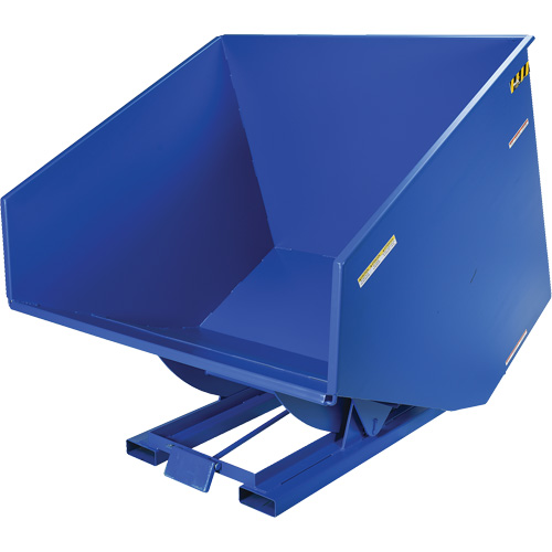Conteneur autobasculeur, Acier, 4 vg³, Bleu M & M Nord Ouest Inc