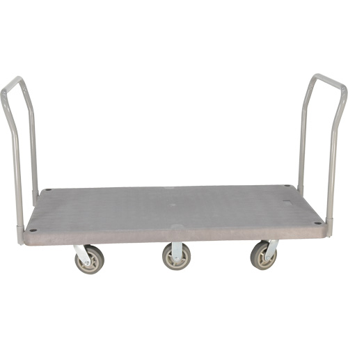 Chariot &agrave; plateforme en plastique robuste, 60" lo x 30" la, 3000 lb cap, Roues Polyur&eacute;thane M & M Nord Ouest Inc