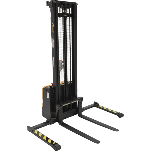 Double Mast Stacker, Electric Operated, 2200 lbs. Capacity, 150" Max Lift M & M Nord Ouest Inc