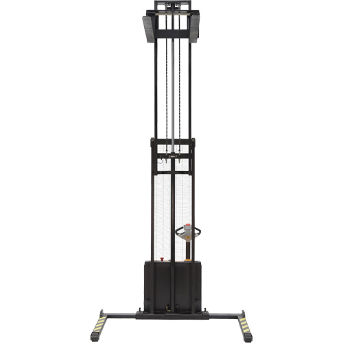 Double Mast Stacker, Electric Operated, 2200 lbs. Capacity, 150" Max Lift M & M Nord Ouest Inc
