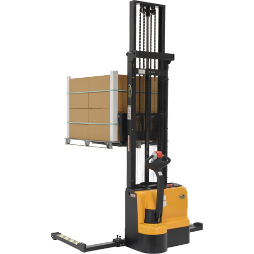 Double Mast Stacker, Electric Operated, 2200 lbs. Capacity, 150" Max Lift M & M Nord Ouest Inc