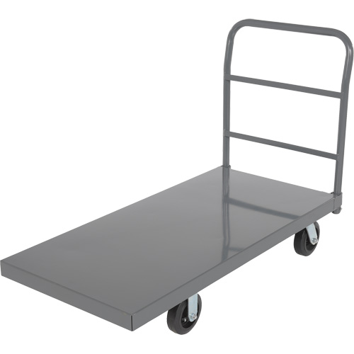 Platform Truck, 48" L x 24" W, 2000 lbs. Capacity, Rubber Casters M & M Nord Ouest Inc