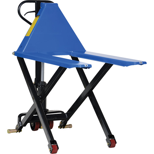 L&egrave;ve-palette hydraulique et manuel &agrave; ciseaux, 47" lo x 27" la, Acier, Capacit&eacute; de 2200 lb M & M Nord Ouest Inc