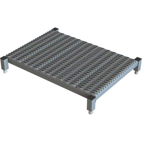 Plateforme de travail en une &eacute;tape &agrave; hauteur r&eacute;glable, 24" la x 36" pr, Capacit&eacute; de 800 lb, Enti&egrave;rement soud&eacute; M & M Nord Ouest Inc