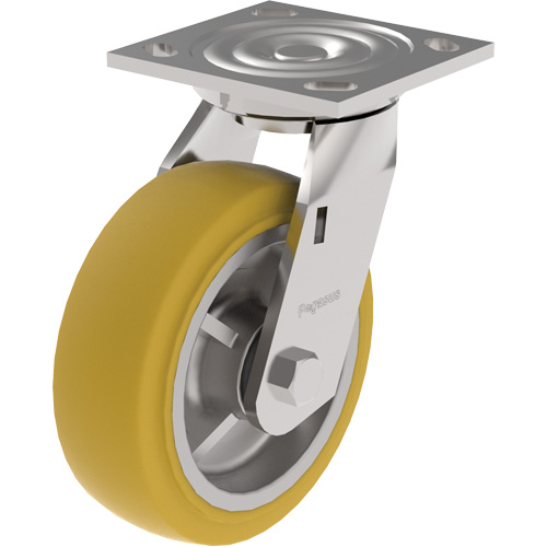 Roulette &agrave; usage moyen de s&eacute;rie 21, Pivotant, 4" (101,6 mm), Ur&eacute;thane, 700 lb (317 kg) M & M Nord Ouest Inc