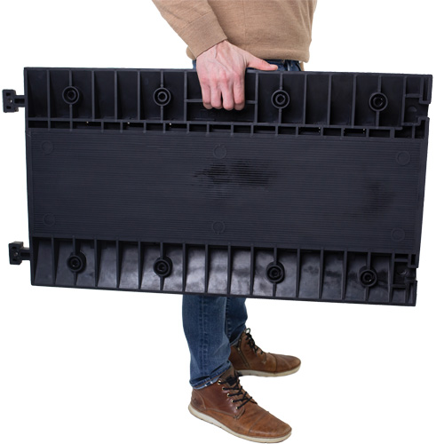Protecteur de c&acirc;ble droit robuste Powerhouse, 3 canaux, 36" lo x 19,75" la x 3" h M & M Nord Ouest Inc