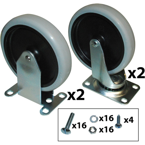 Utility Cart Caster Kit M & M Nord Ouest Inc
