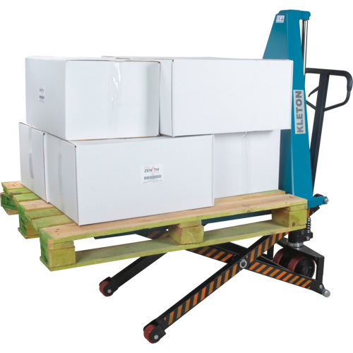 L&egrave;ve-palette manuel &agrave; ciseaux, 20-1/4" lo x 45-1/4" la, Acier, Capacit&eacute; de 3300 lb M & M Nord Ouest Inc
