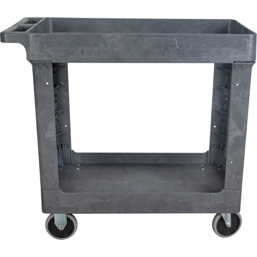 Chariot utilitaire pour l'entretien, 2 tiers, 16-1/2" x 32-1/2" x 34-1/2", Capacit&eacute; 550 lb M & M Nord Ouest Inc
