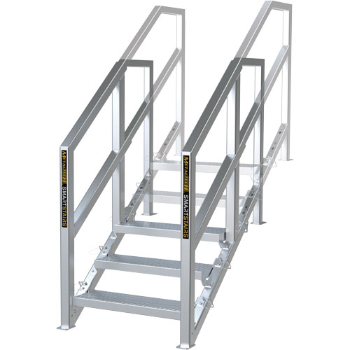 3-5 Step Telescopic Aluminum Smart Stairs M & M Nord Ouest Inc