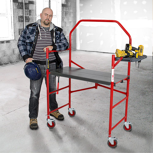 Buildman Portable Scaffold, 40-5/8" D x 4' H M & M Nord Ouest Inc