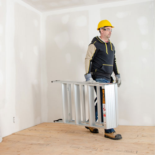 Poste de travail chevalet de sciage portatif, Cadre Aluminium, 12-1/4" p x 48" h M & M Nord Ouest Inc