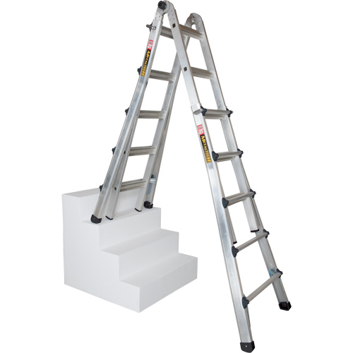 &eacute;chelle t&eacute;lescopique multifonction, Aluminium, 300 lb, CSA calibre 1A M & M Nord Ouest Inc