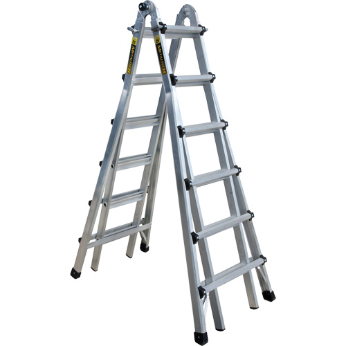 &eacute;chelle t&eacute;lescopique multifonction, Aluminium, 300 lb M & M Nord Ouest Inc