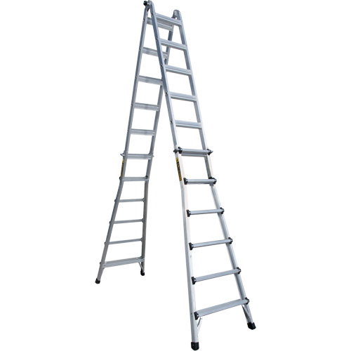 &eacute;chelle t&eacute;lescopique multifonction, Aluminium, 300 lb M & M Nord Ouest Inc