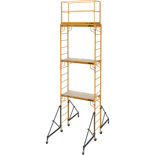 Complete 18' Drywall  Baker Scaffold Tower Set, 122" D x 236" H M & M Nord Ouest Inc