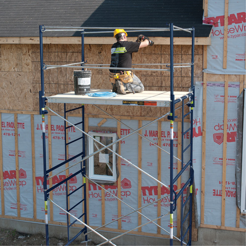 Complete Scaffold Tower with Casters, 66-2/10" D x 177-1/2" H M & M Nord Ouest Inc