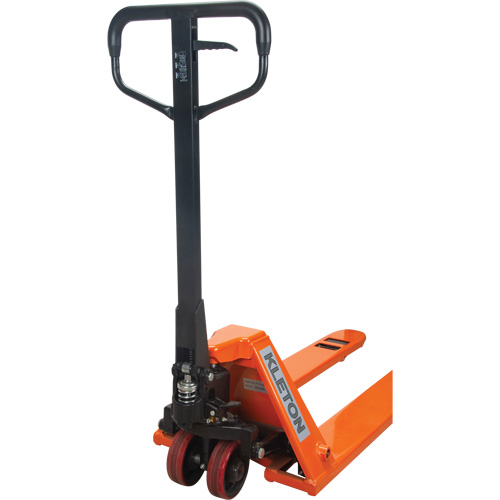 Low Profile Hydraulic Pallet Trucks, 48" L x 20.5" W, 3300 lbs. Cap. M & M Nord Ouest Inc