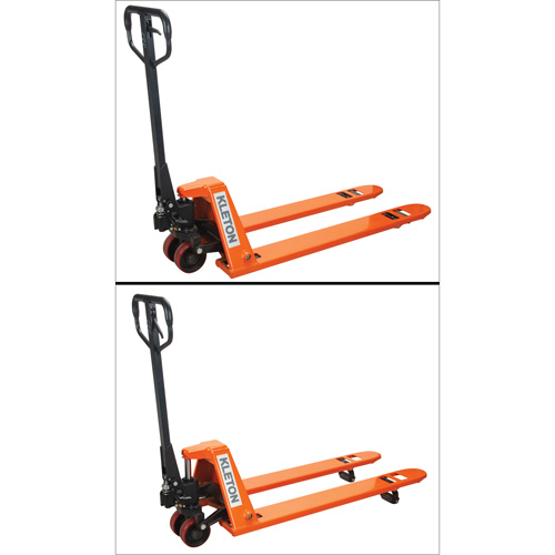 Low Profile Hydraulic Pallet Trucks, 48" L x 20.5" W, 3300 lbs. Cap. M & M Nord Ouest Inc