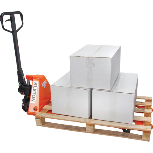 Low Profile Hydraulic Pallet Trucks, 48" L x 20.5" W, 3300 lbs. Cap. M & M Nord Ouest Inc