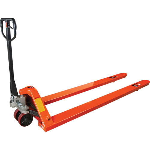 8' Long Fork Hydraulic Pallet Trucks, 96" L x 27" W, 4400 lbs. Capacity M & M Nord Ouest Inc