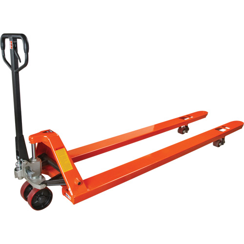 8' Long Fork Hydraulic Pallet Trucks, 96" L x 27" W, 4400 lbs. Capacity M & M Nord Ouest Inc